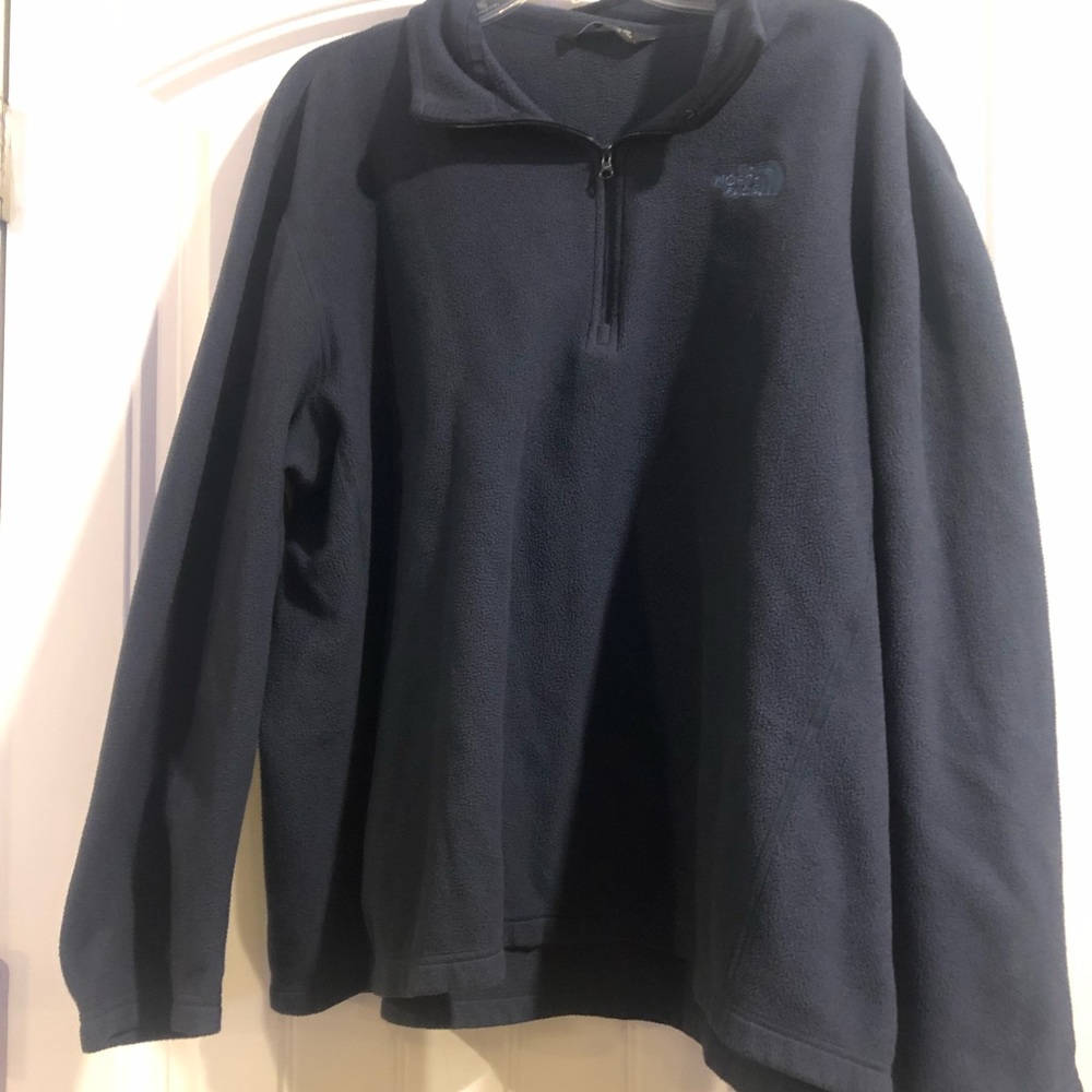 The North Face navy quarter zip